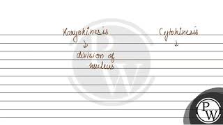 Assertion Karyokinesis occurs in Sphase Reason Cell division stops in starting of interphase [upl. by Savitt]