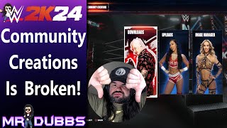 WWE2k24  Emergency Video Community Creations Doesnt Work [upl. by Notsgnik774]