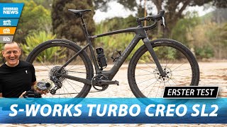 SWorks Turbo Creo SL2 Test Das neue Specialized EGravelbike im ersten Fahreindruck [upl. by Aket]