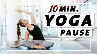 Yoga Flow Anfänger und Mittelstufe  10 Minuten Entspannung Dehnung amp Kraft [upl. by Ahso231]