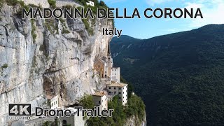 🇮🇹 Madonna della Corona Drone Trailer 4K  Italy  DJI Mini 2 [upl. by Nerol900]