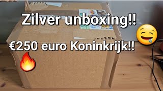 €250 euro Zilver Munten Unboxing🔥 [upl. by Endo695]