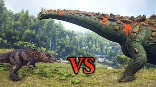 FULL IMPRINT GIGA vs TITANOSAUR  ARK Survival Evolved  Cantex [upl. by Ahsiekar]