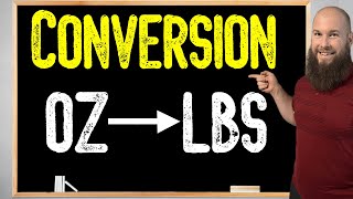 How To Convert Ounces To Pounds  Oz To Lbs Conversion [upl. by Goodrich]