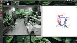 ORBSLAM2 video from Tello drone to ROS node KAIST KI robotics experiment room offline [upl. by Waneta]