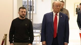 Donald Trump and Volodymyr Zelenskyy meet with media at Trump Tower in New York [upl. by Adnohs]