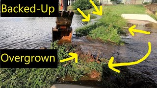 Busting a Silt Dam Overgrown Spillway 115 [upl. by Andros]