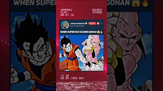 When Super Buu Scares Gohan 😱🔥 dragonball dbs dbz dragonballz dragonballsuper shorts [upl. by Geldens]