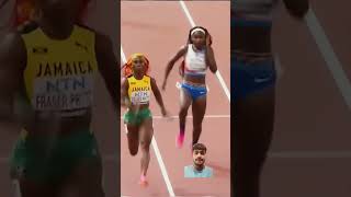 carrii Richardson 😱🇺🇲 usa faster women survival shorts viralvideo [upl. by Sandye]