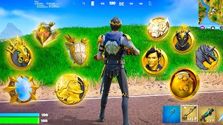 I Got EVERY Medallion In Fortnite History [upl. by Aitnahs]