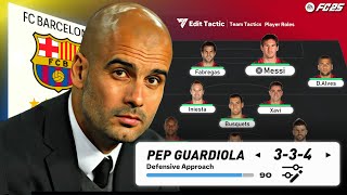 MASTERING PEP GUARDIOLAS BARCELONA 2012 TACTICS IN FC 25 [upl. by Nattie]