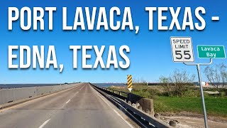 Port Lavaca to Edna Drive with me on a Texas highway [upl. by Eadrahc]