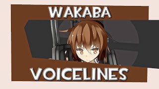 All Wakaba Voicelines Kancolle [upl. by Ahsenaj40]