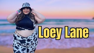 Loey Lane  Plussize Model  Wiki Fashion Height Biography amp More [upl. by Verner26]