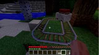 Minecraft Tutorial  How To Make A Activator Rail [upl. by Adlai]