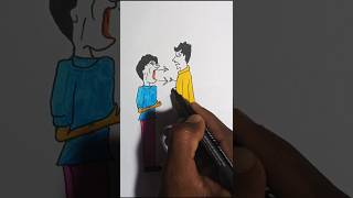 Fack friend are like that shhort art craftdrawing youtubeshorts viralvideo [upl. by Htebarual905]