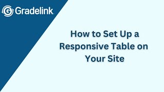 How to Set Up a Responsive Table on Your Site [upl. by Eide]