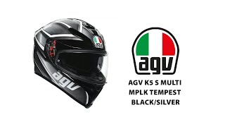 AGV K5 S MULTI MPLK TEMPEST BLACKSILVER [upl. by Miche617]