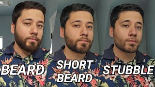 Beard vs Short Beard vs Stubble [upl. by Axia]