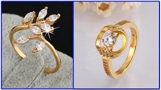 Best Gold ring design for female in 2020 [upl. by Aynod549]