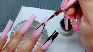 HOW TO LIQUID TO POWDER RATIO REAL TIME ACRYLIC APPLICATION TRICK FOR PERFECT FRENCHIES [upl. by Yenwat]