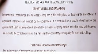 Meaning of departmental undertakings in business  Business Studies  व्यवसाय अध्ययन [upl. by Karole]