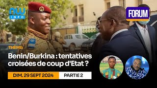 BéninBurkina  tentatives croisées de coup détat  P2 [upl. by Sualk]