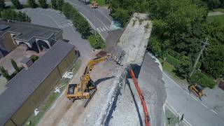 Riprese Aeree con Drone  Cantiere Demolizione Ponte [upl. by Selegna]