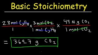 Stoichiometry Basic Introduction Mole to Mole Grams to Grams Mole Ratio Practice Problems [upl. by Xonk]