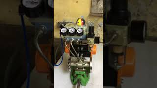 PNEUMATIC BALL VALVE WITH PNEUMATIC VALVE POSITIONER [upl. by Anihcak]