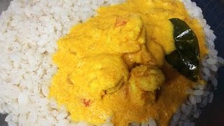 CHEMMEN THENGA ARACHA CURRY  PRAWNS RECIPE NADAN CHEMMEEN CURRYTHENGA ARACHA MEEN CURRY [upl. by Orrocos]