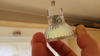 How to change a faulty GU10 Light bulb Electrician in Corby electricianincorby [upl. by Ihsakat323]