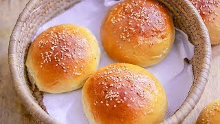 Eggless Bun Recipe  Homemade Bun Recipe  Burger Bun Recipe [upl. by Anah]