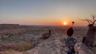 Having sundowners in Botswana [upl. by Fotinas547]