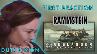 DUTCH MOM reacts and translating AUSLÄNDER  Rammstein to English “he makes me blush 🤣” [upl. by Airbas]