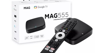 Mag 555 google tv unboxing and setup tutorial guide [upl. by Jenelle]