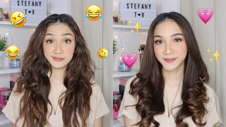 Tutorial Nyatok  Curl Rambut  STEFANYTALITA [upl. by Bran]