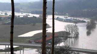 HOCHWASSER  FLOOD WESER u WERRE  CANON SX130 [upl. by Annoit578]