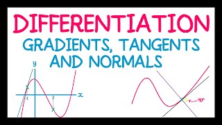 Differentiation Gradients Tangents and Normals [upl. by Eadie]