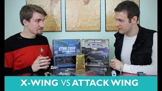 Which is Greater Episode 10 Star Wars X Wing vs Star Trek Attack Wing [upl. by Akehsay896]