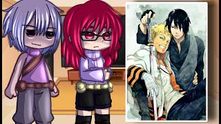 Team Taka React To Naruto And Sasuke  Gacha Club [upl. by Anahsahs617]