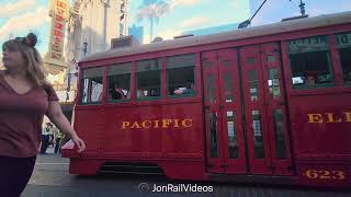 91824 Pre RCT Pacific Electric 623 departs Sunset Bl2 [upl. by Eltotsira]