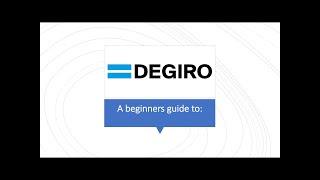 Degiro Walkthrough Tutorial and Review 2020 [upl. by Airtemed]