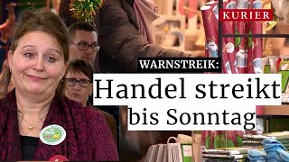 HandelsKV Erste Warnstreiks beginnen [upl. by Sipple]