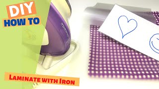 Laminate with Iron  How to laminate even without a laminator [upl. by Etnauq]