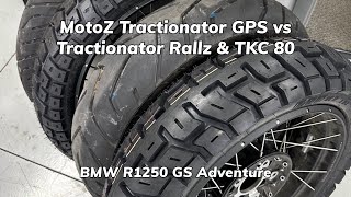 What Tires for my 12000 Mile Motorcycle Trip  Motoz Tractionator GPS on R1250GS Adventure [upl. by Valentine744]