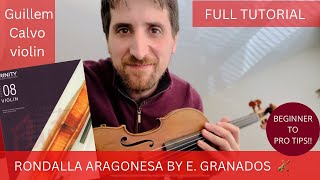 Rondalla Aragonesa by Granados  Grade 8 Trinity  performance violintutorial grade8violin [upl. by Eenhpad]