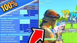 EXPONENTIAL SETTINGS ARE OP BEST Fortnite SensitivitySettings for PS4XBOX Fortnite BEST Settings [upl. by Nnaeinahpets]