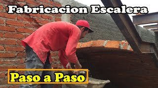 Técnicas de construcción de escaleras con ladrillo  Arte colocando ladrillos en pendiente [upl. by Aihsetan]