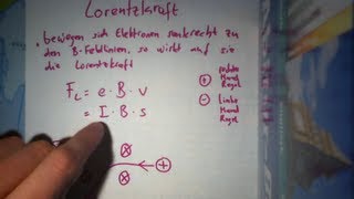 Physik Die Lorentzkraft einfach erklärt [upl. by Imerej]